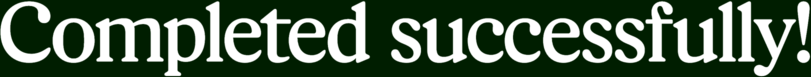 Task completed successfully badge